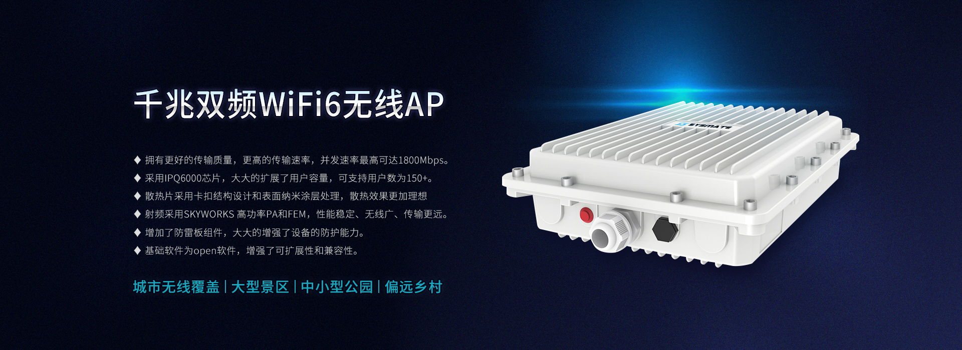 千兆双频WiFi6无线AP